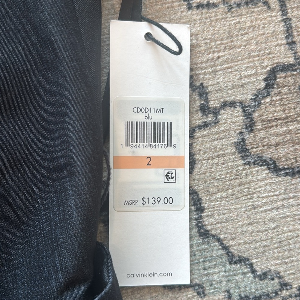 NWT Calvin Klein Dark Blue Jumpsuit - Picture 7 of 12